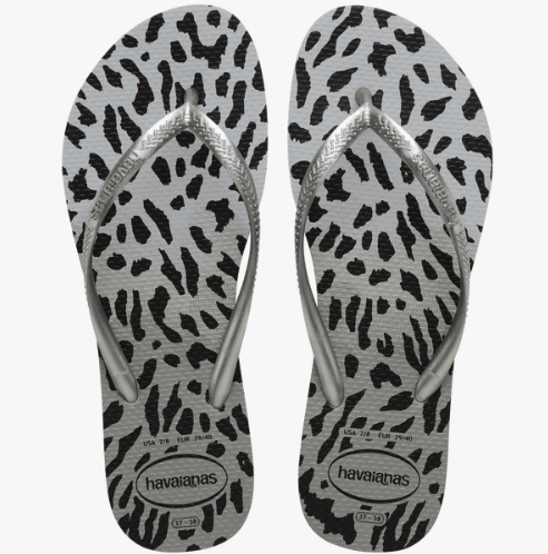 Havaianas Slim Animal Sandals White EU 35 - 36 | US Men's 4 - 5 / Women's 5 - 6 M 7890732316226 Shoe Deals Outlet