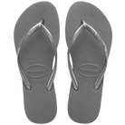 Havaianas Slim Sandals Metallic Steel Grey EU 35 - 36 | US Women's 5 - 6 M 7891224112333 Shoe Deals Outlet