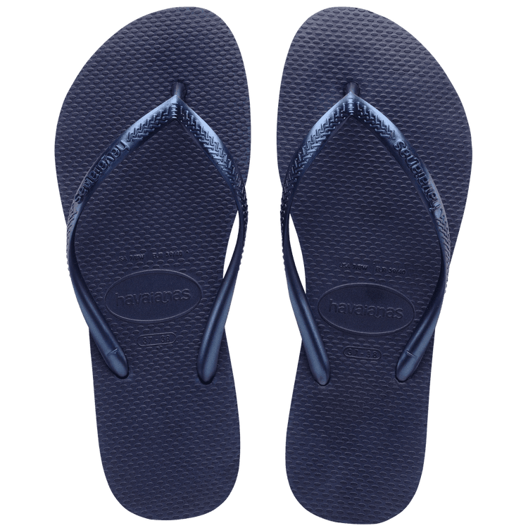 Havaianas Slim Sandals Navy Blue EU 37 - 38 | US Women's 7 - 8 M 7890732316387 Shoe Deals Outlet