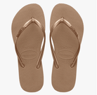 Havaianas Slim Sandals Rose Gold 8 M 7891266542068 Shoe Deals Outlet
