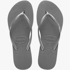 Havaianas Slim Sandals Steel Gray 7/8 M 7909690087571 Shoe Deals Outlet