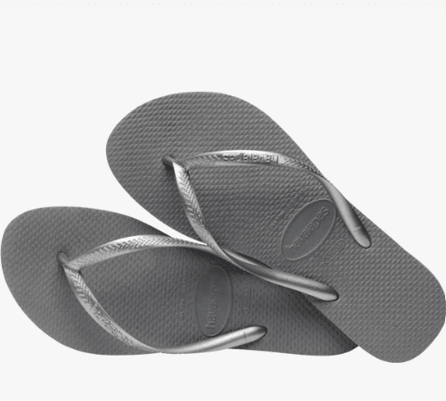 Havaianas Slim Sandals Steel Grey 9/10 M 7891266827370 Shoe Deals Outlet