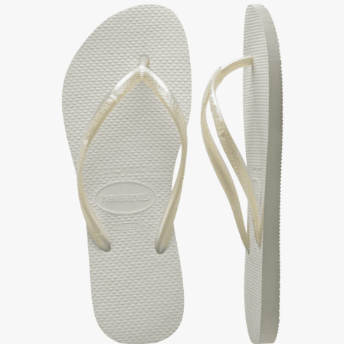 Havaianas Slim Sandals White 6 M 7890732316226 Shoe Deals Outlet