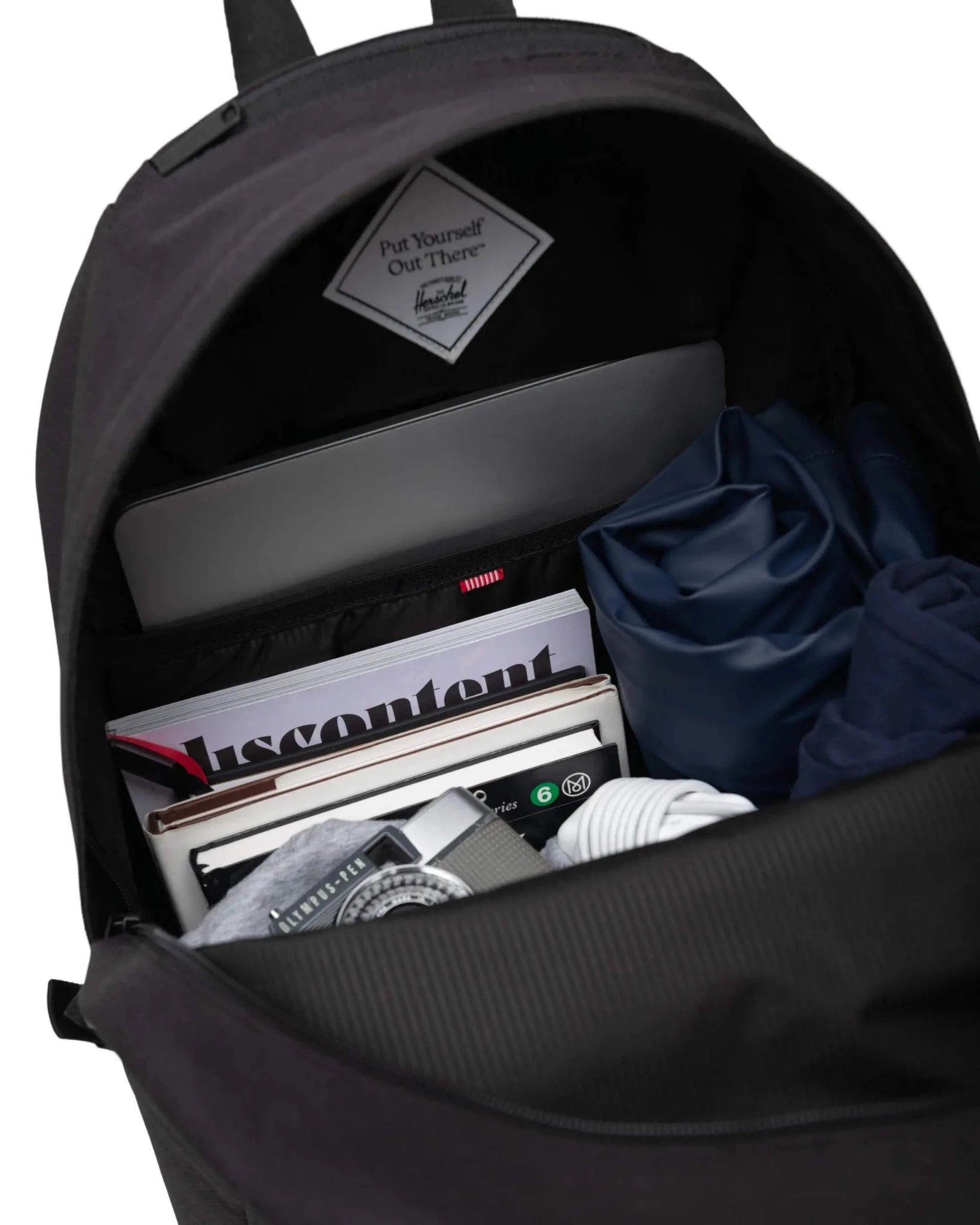 Herschel Supply Co. Pop Quiz Backpack Black / Tan OS 828432010387 Shoe Deals Outlet