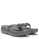 VIONIC High Tide Sandal - Women's Pewter Metal Patent Shoe Deals Outlet