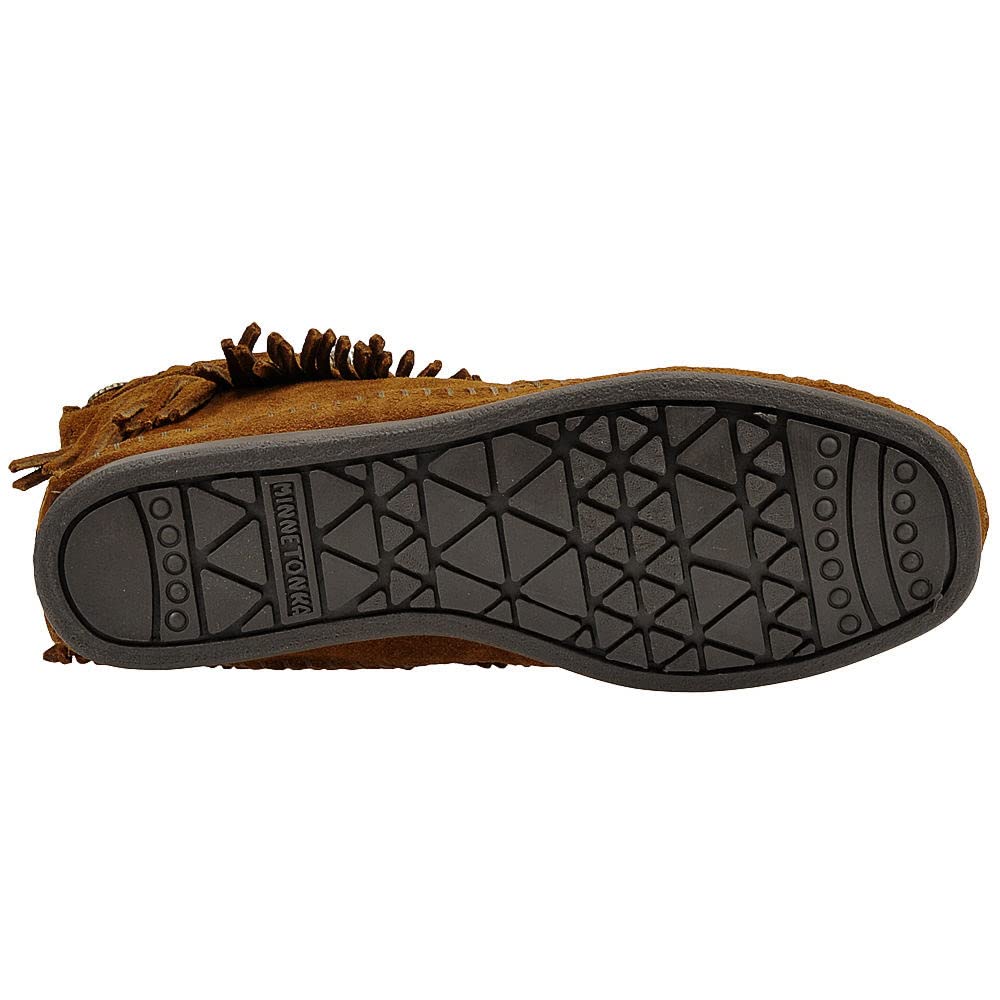 Minnetonka High Top Back Zip Boot - Women's Brown Shoe Deals Outlet