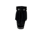 Minnetonka High Top Back Zip Boot - Women's Black Shoe Deals Outlet