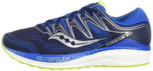 Saucony Hurricane ISO 5 - Men's Navy/Citron Shoe Deals Outlet