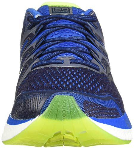 Saucony Hurricane ISO 5 - Men's Navy/Citron Shoe Deals Outlet
