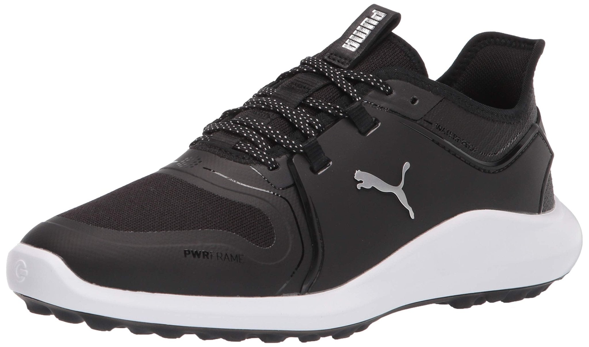 PUMA Ignite Fasten8 Pro Golf Shoe - Men's Black/Silver/White Shoe Deals Outlet