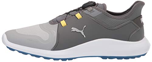 PUMA Ignite Fasten8 Pro Golf Shoe - Men's High Rise - puma Silver - quiet Shade Shoe Deals Outlet