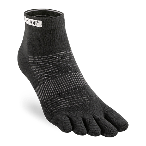 Injinji Run Original Weight Mini‑Crew Black Small 760172020533 Shoe Deals Outlet