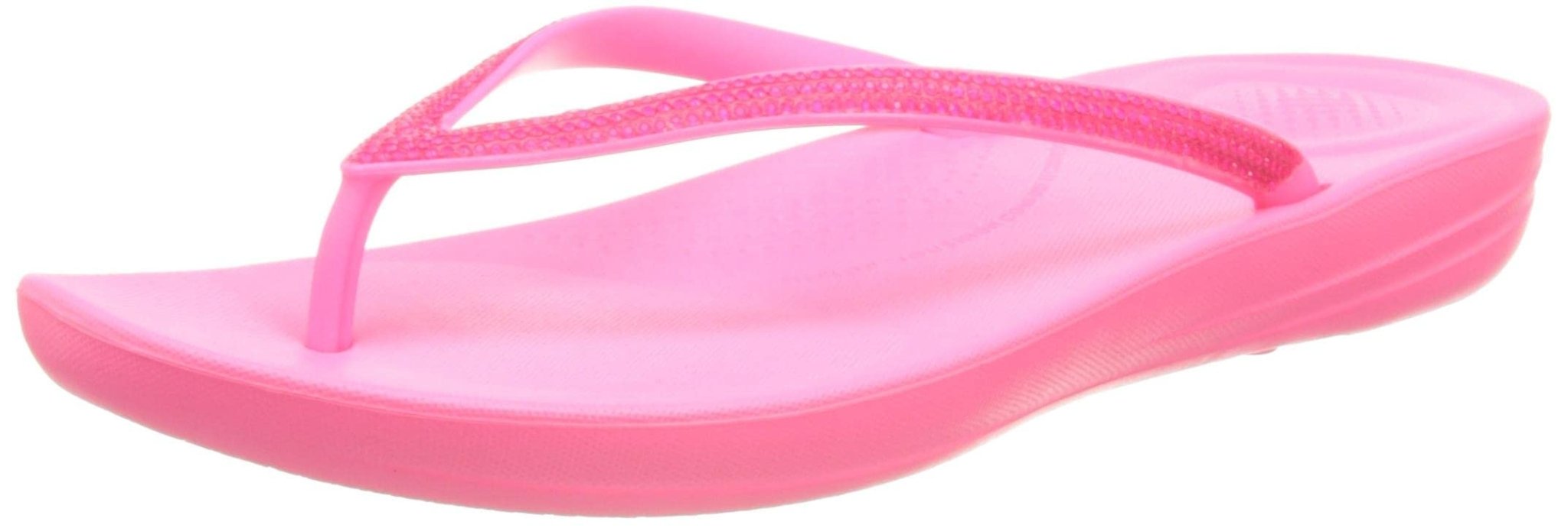 FitFlop IQushion Ergonomic Flip - Flops - Women's Pop Pink Shoe Deals Outlet