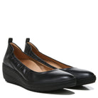 VIONIC Jacey Wedge Pump - Women's Black/Black Leather Shoe Deals Outlet