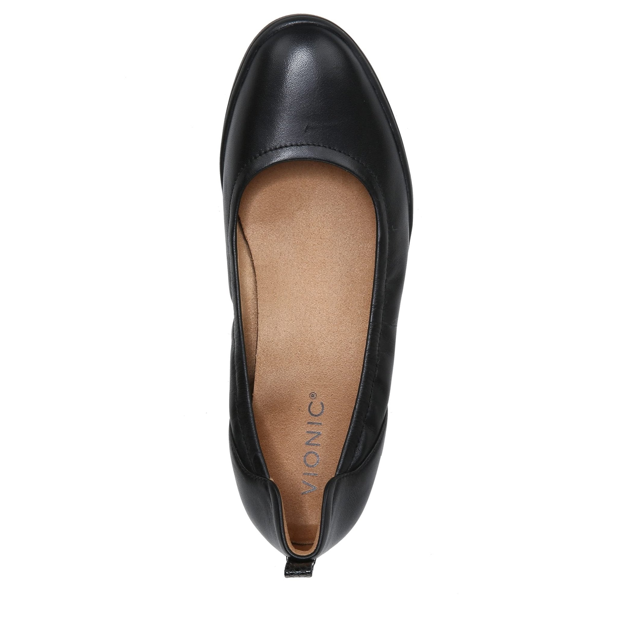 VIONIC Jacey Wedge Pump - Women's Black/Black Leather Shoe Deals Outlet