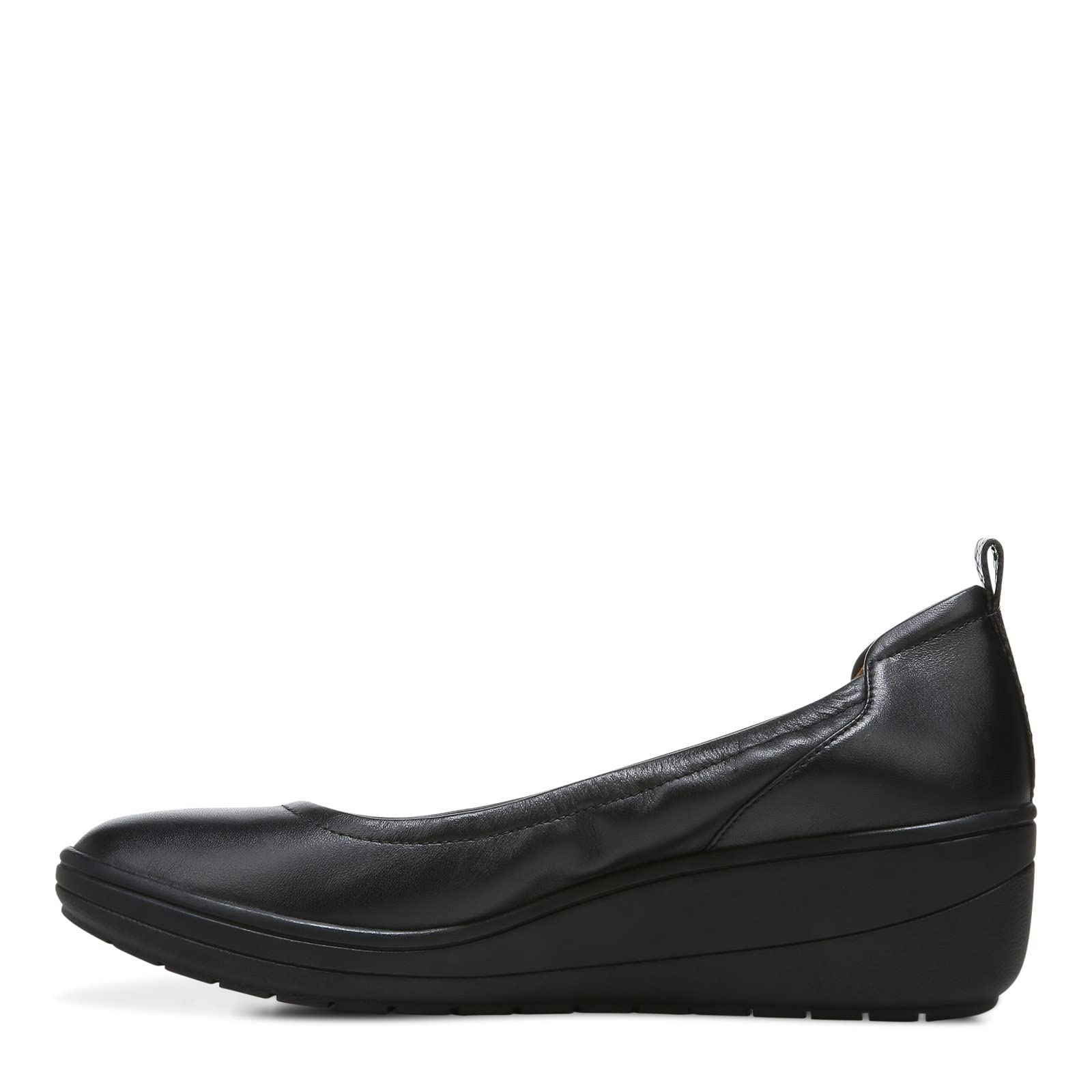 VIONIC Jacey Wedge Pump - Women's Black/Black Leather Shoe Deals Outlet