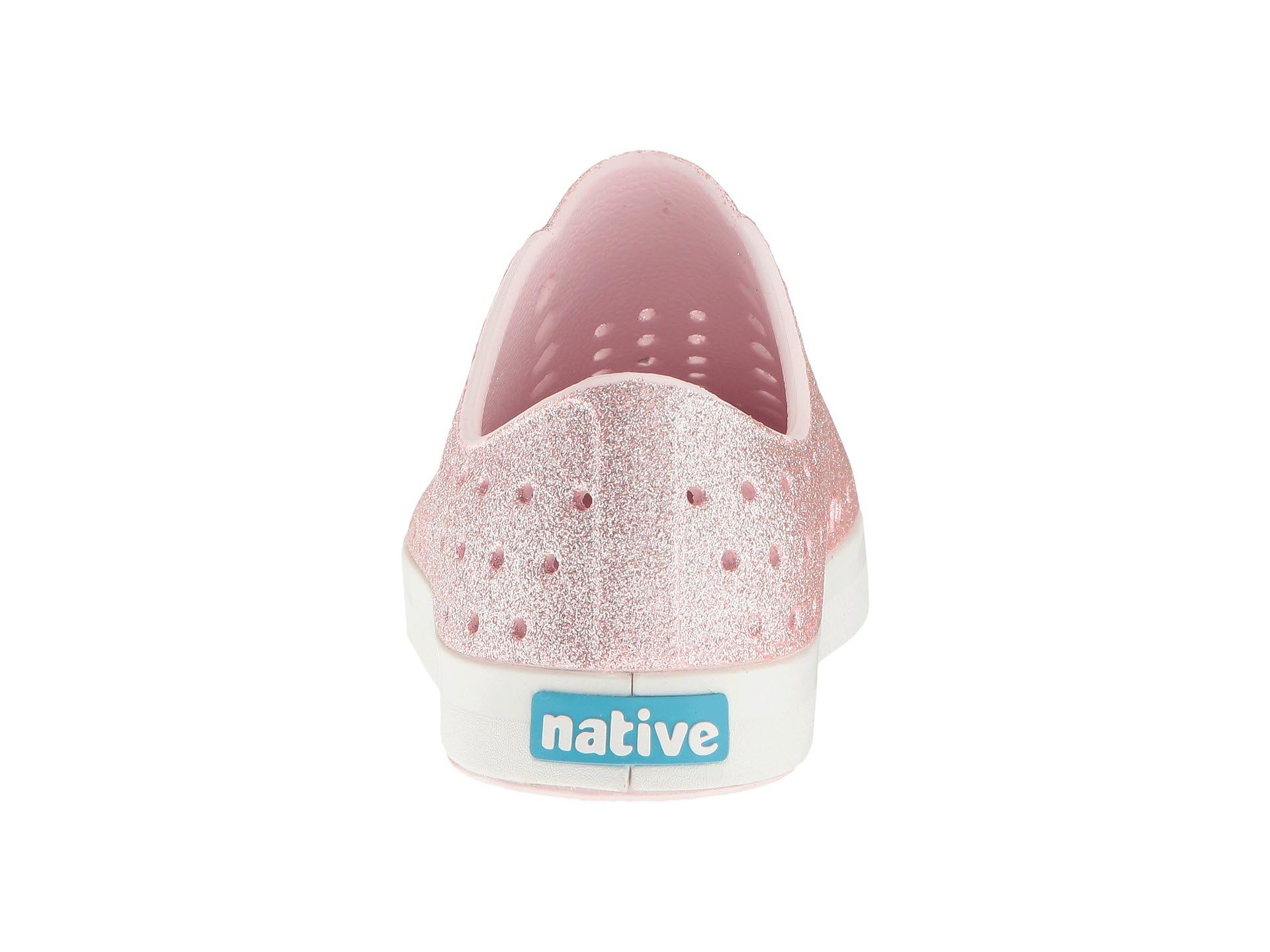 Native Shoes Kids Jefferson Bling - Kids Milk Pink Bling/Shell White Shoe Deals Outlet