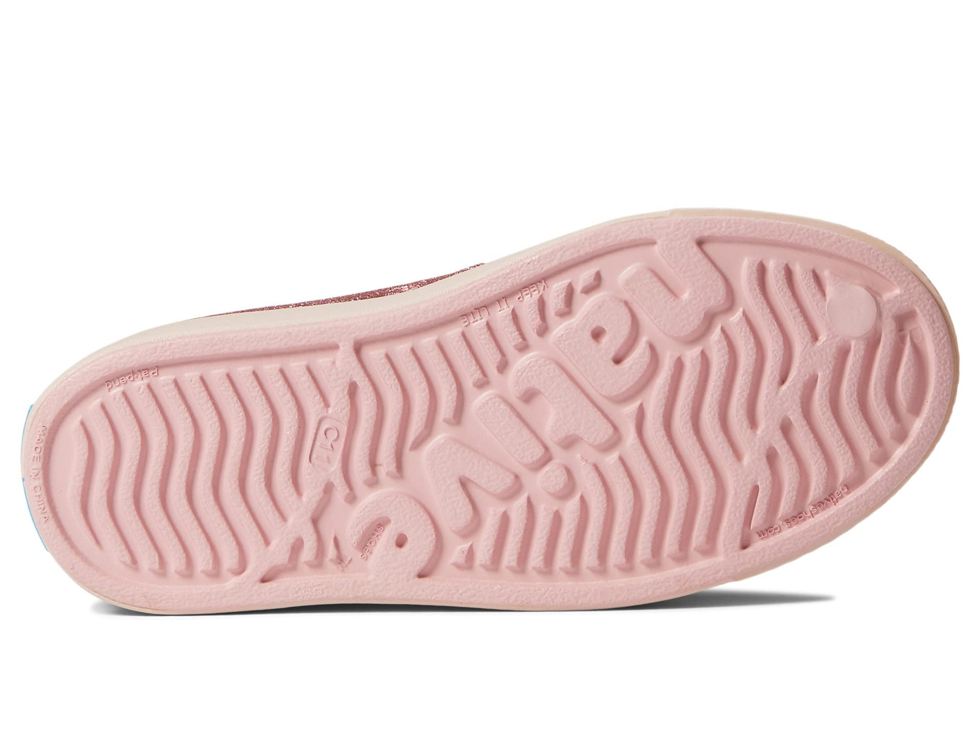 Native Shoes Kids Jefferson - Kids Rose Pink Bling/Dust Pink Shoe Deals Outlet