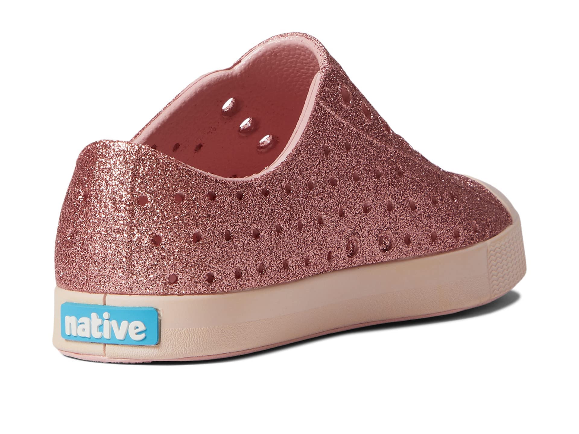 Native Shoes Kids Jefferson - Kids Rose Pink Bling/Dust Pink Shoe Deals Outlet