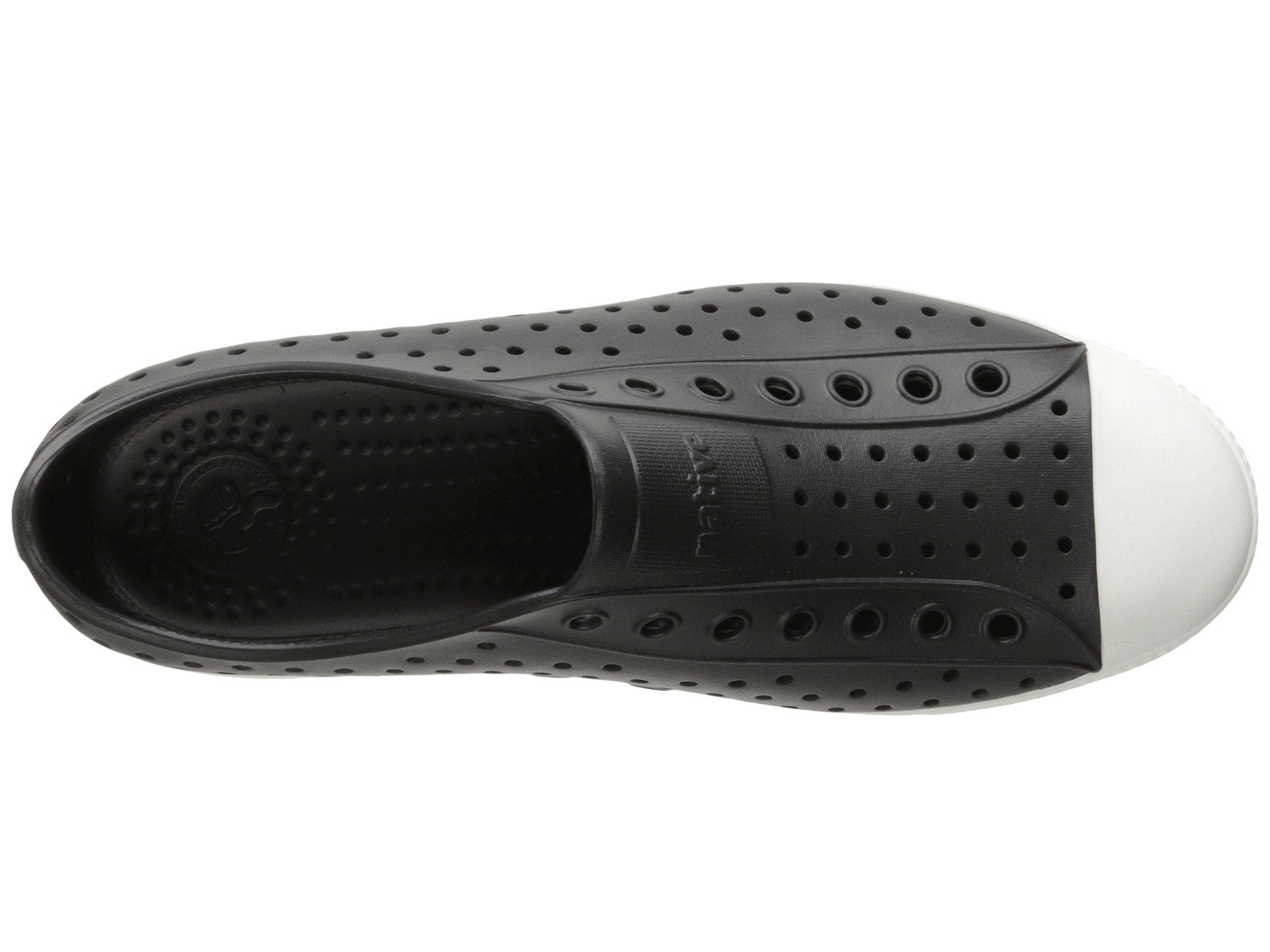 Native Shoes Kids Jefferson - Unisex Jiffy Black/Shell White Shoe Deals Outlet