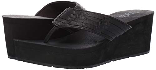 Flojos Jess Flip - Flops - Women's Black Shoe Deals Outlet