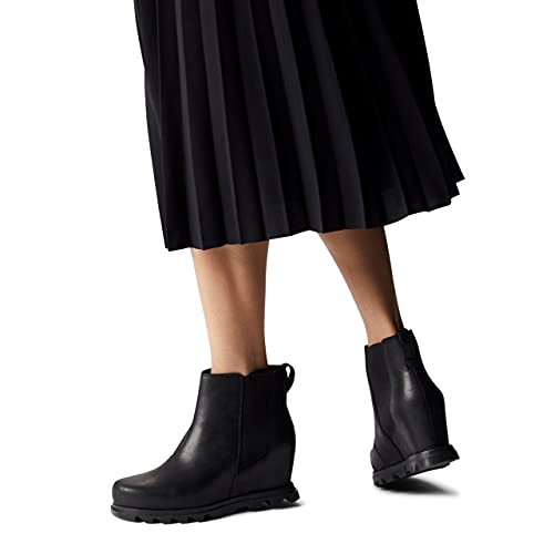 SOREL Joan Of Arctic Wedge lll - Women's Black, Sea Salt Shoe Deals Outlet