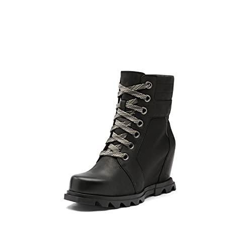 SOREL Joan Of Arctic Wedge lll - Women's Black, Sea Salt Shoe Deals Outlet