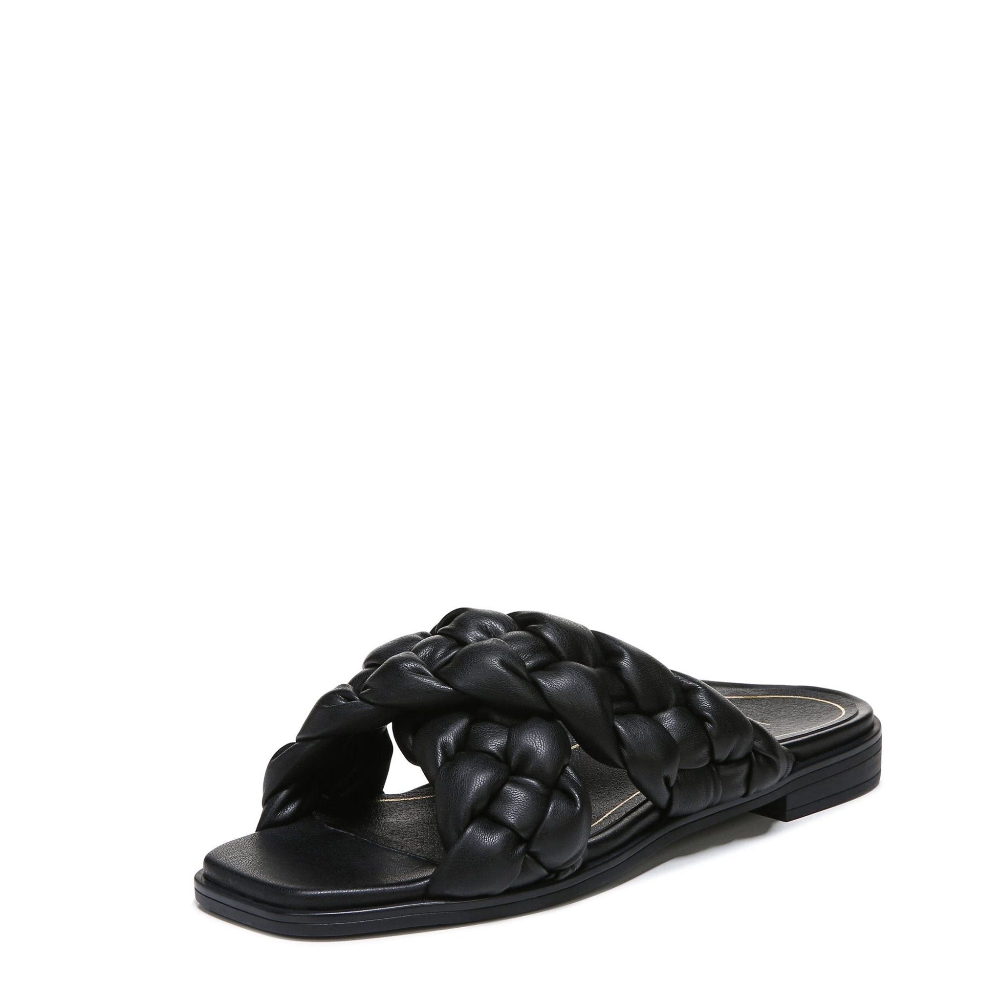 VIONIC Kalina Braided Slide - Women's Black Shoe Deals Outlet