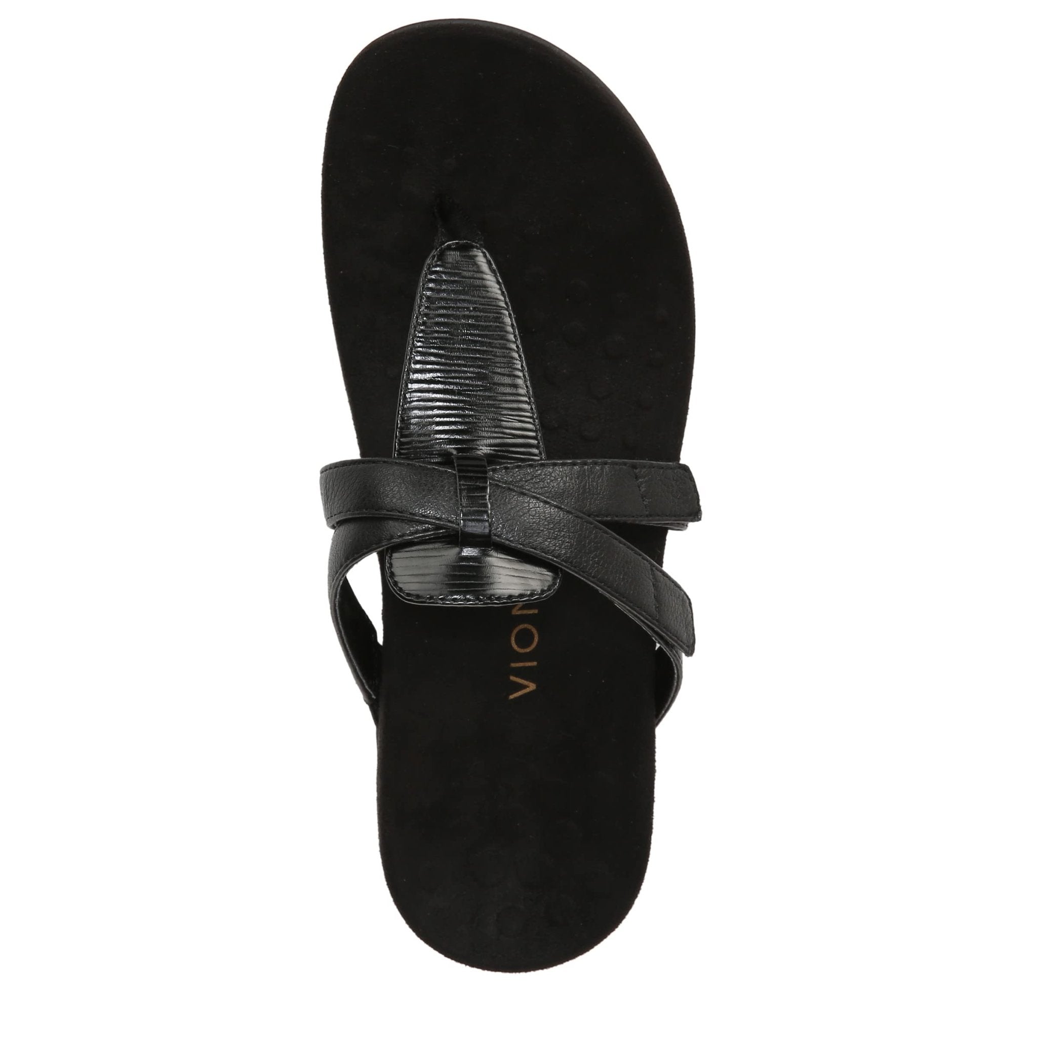 VIONIC Karley Sandal - Women's Black Wavy Shoe Deals Outlet
