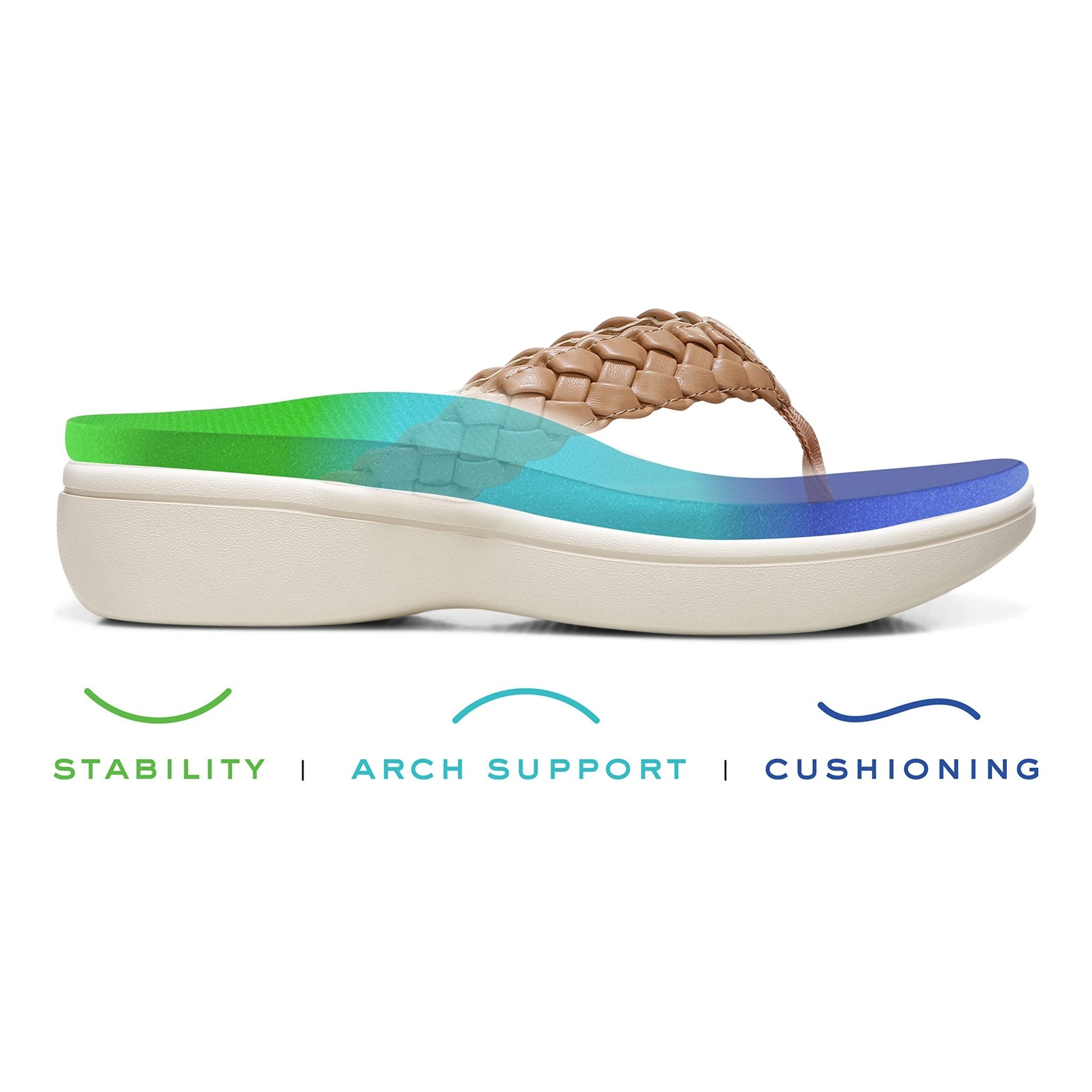 VIONIC Kenji Platform Flip - Flop - Women's Macaroon Shoe Deals Outlet