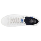Keds Kickstart Leather - Women's White/Blue Leather Shoe Deals Outlet
