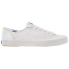 Keds Kickstart Leather - Women's White/Blue Leather Shoe Deals Outlet