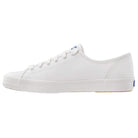 Keds Kickstart Leather - Women's White/Blue Leather Shoe Deals Outlet
