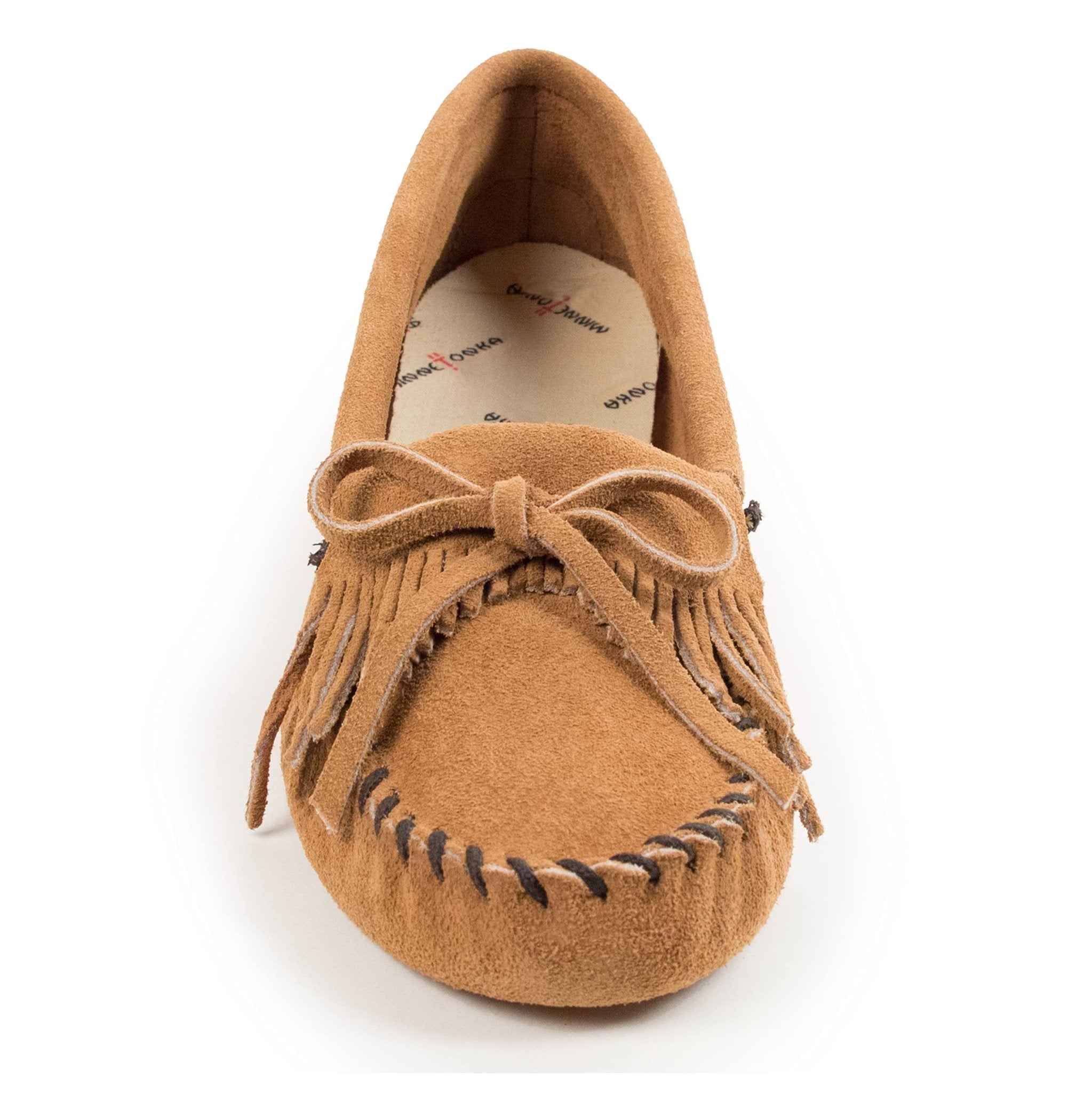 Minnetonka Kilty Softsole - Women's Taupe Shoe Deals Outlet