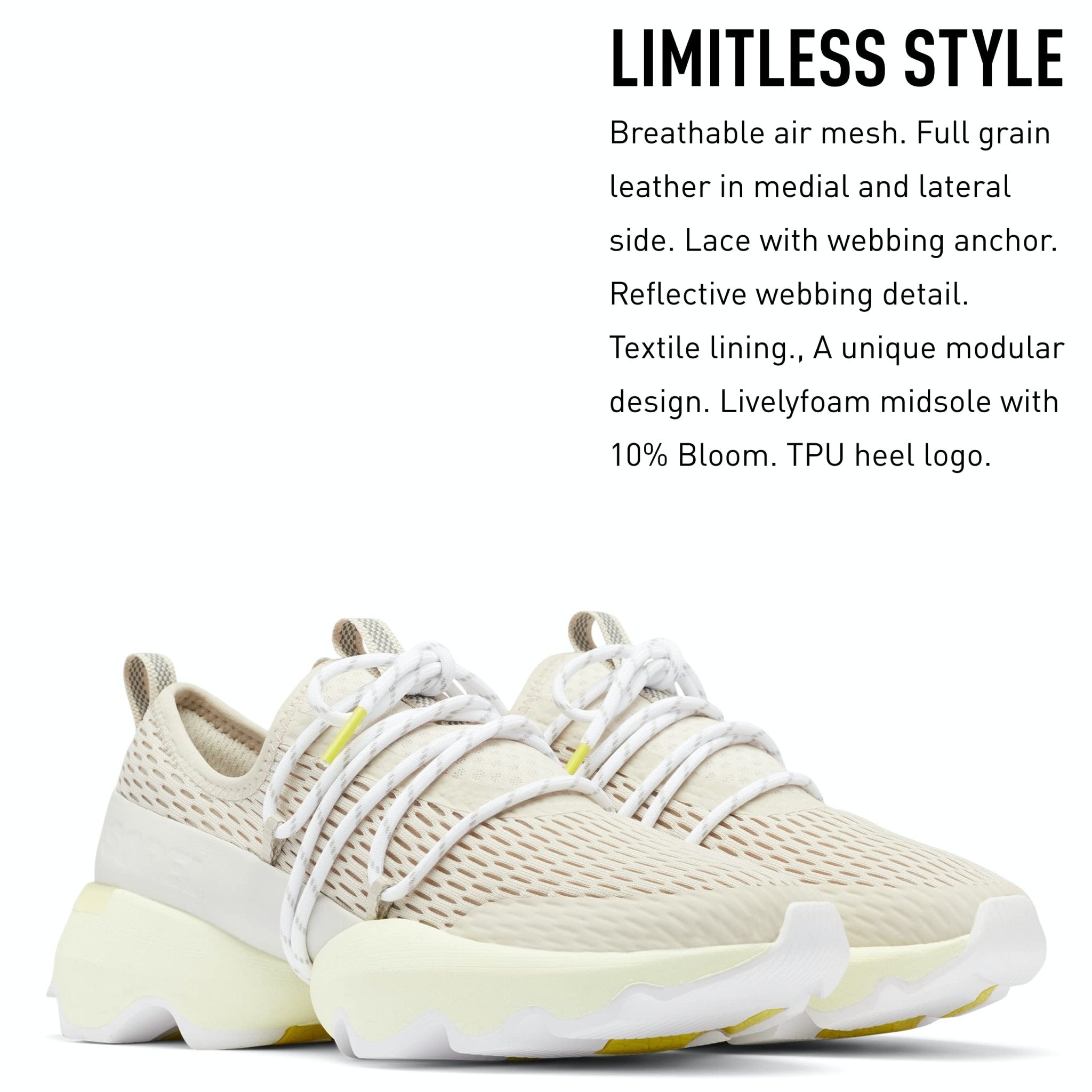SOREL Kinetic Impact ll Lace - Women's Black, Sea Salt Shoe Deals Outlet