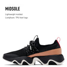 SOREL Kinetic Impact ll Lace - Women's Black, Sea Salt Shoe Deals Outlet