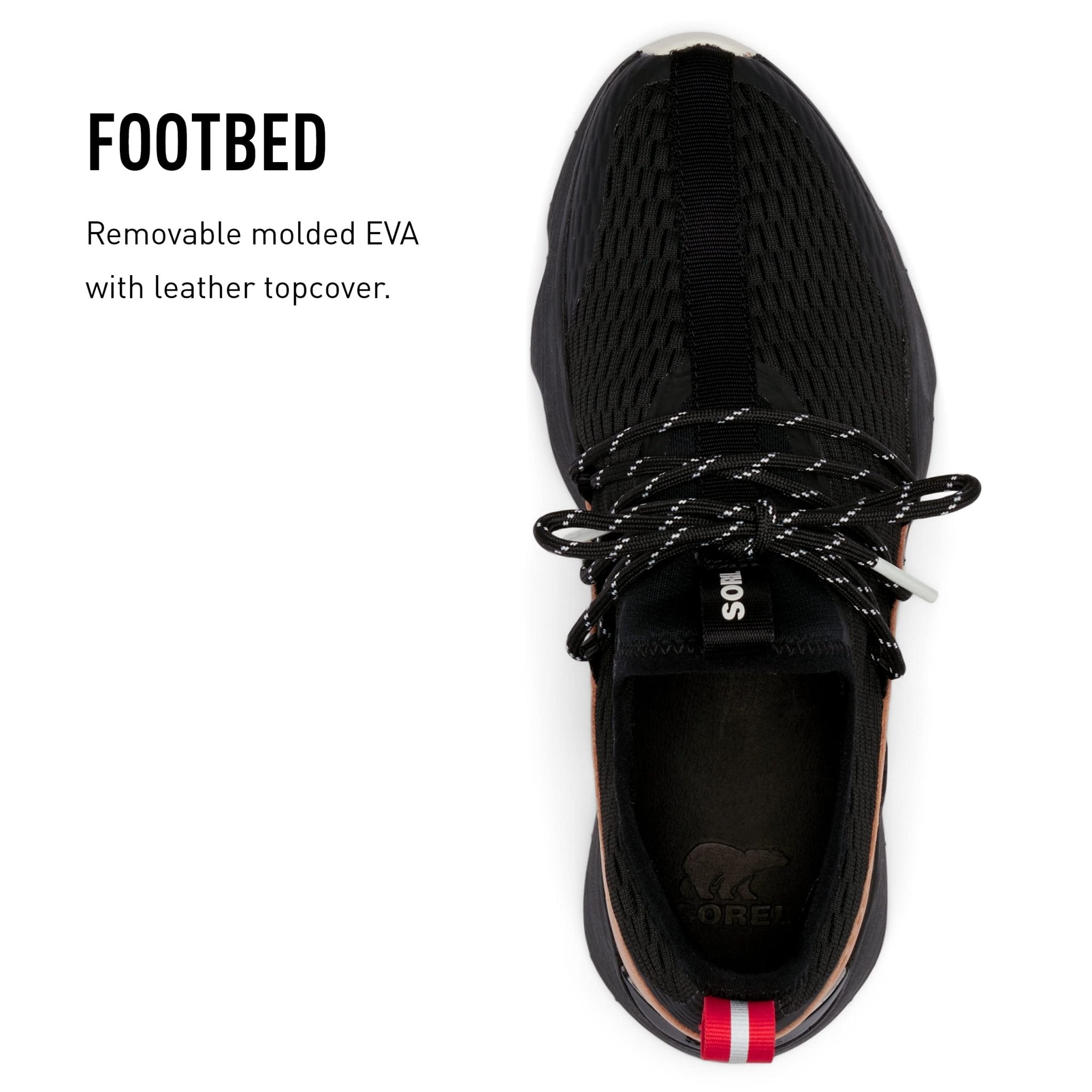 SOREL Kinetic Impact ll Lace - Women's Black, Sea Salt Shoe Deals Outlet