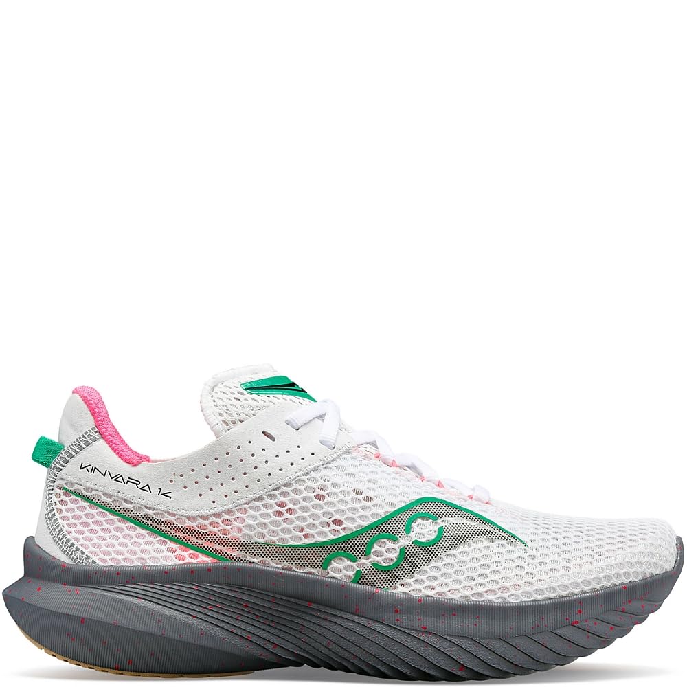 Saucony Kinvara 14 - Women's White/Gravel Shoe Deals Outlet