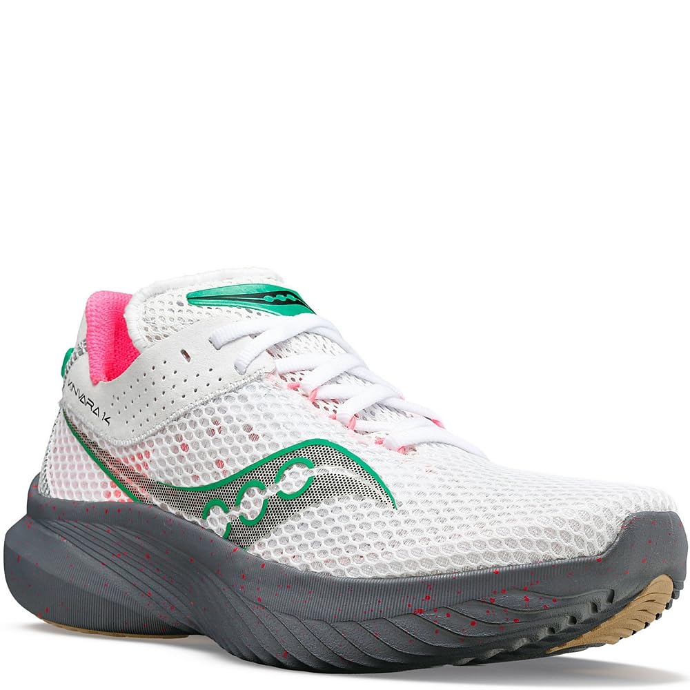 Saucony Kinvara 14 - Women's White/Gravel Shoe Deals Outlet