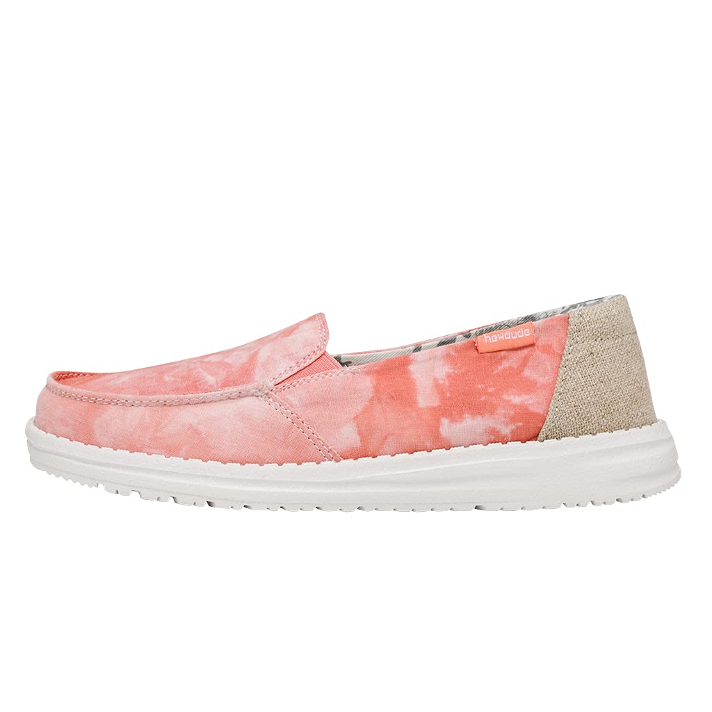 Hey Dude Lena - Women's Tie Dye Peach Shoe Deals Outlet