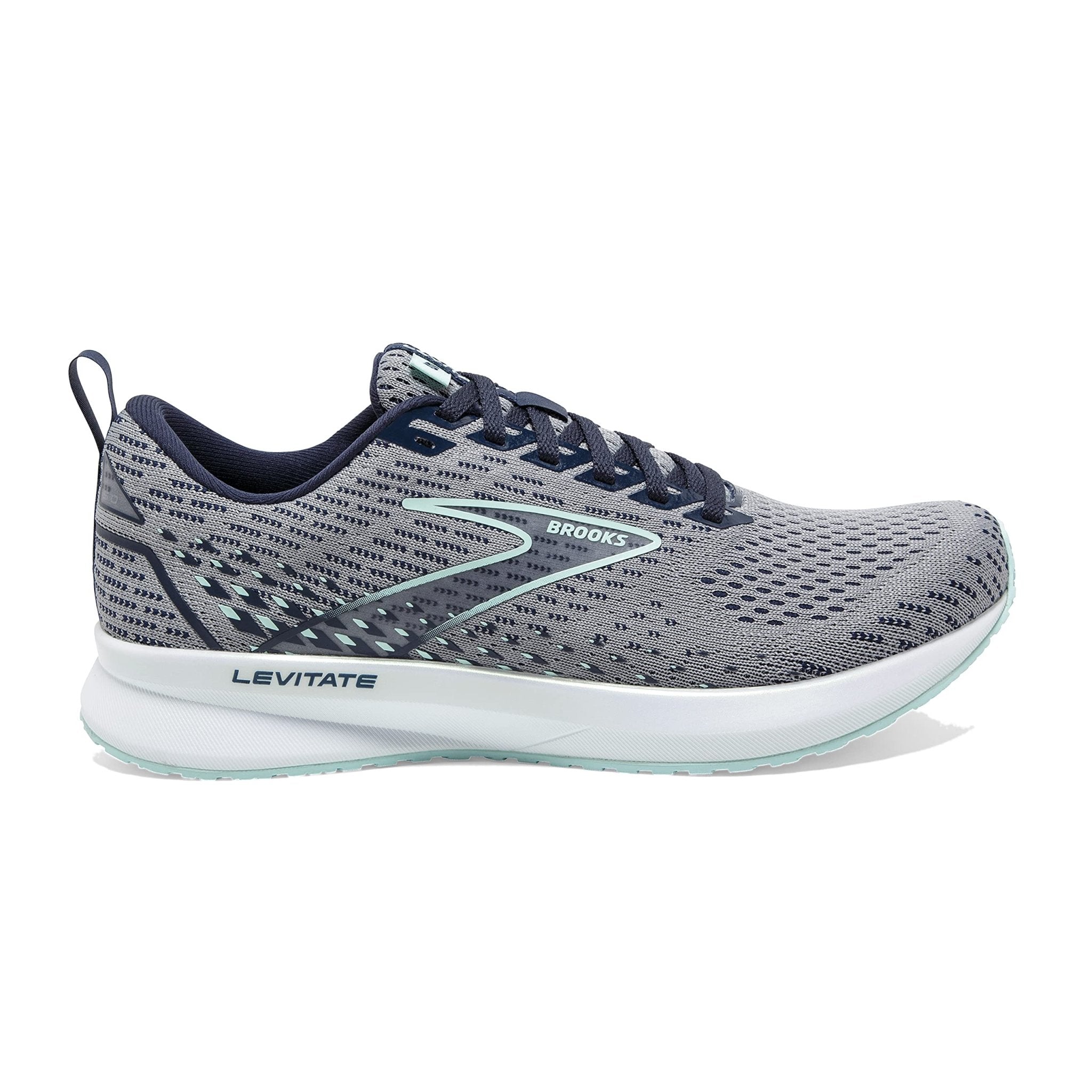 Brooks Levitate 5 - Women's Grey/Peacoat/Blue Light Shoe Deals Outlet