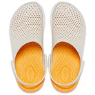 Crocs LiteRide Clog - Unisex Stucco/Orange Sorbet Shoe Deals Outlet