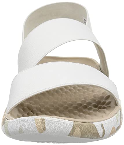 Crocs LiteRide Stretch Sandal - Women's Almost White Shoe Deals Outlet