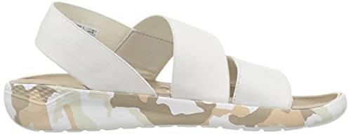 Crocs LiteRide Stretch Sandal - Women's Almost White Shoe Deals Outlet