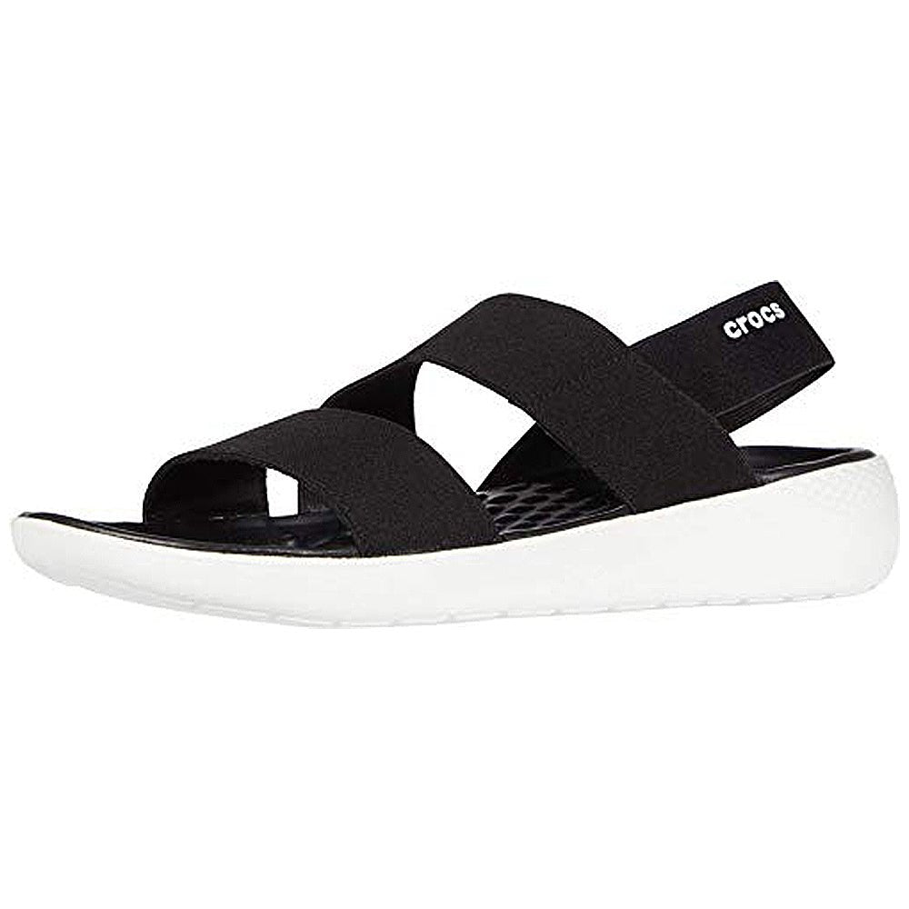 Crocs LiteRide TM Stretch - Women's Black/White Shoe Deals Outlet