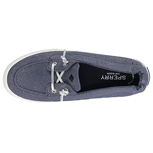Sperry Lounge Away 2 - Women's Sparkle Denim Grey Shoe Deals Outlet