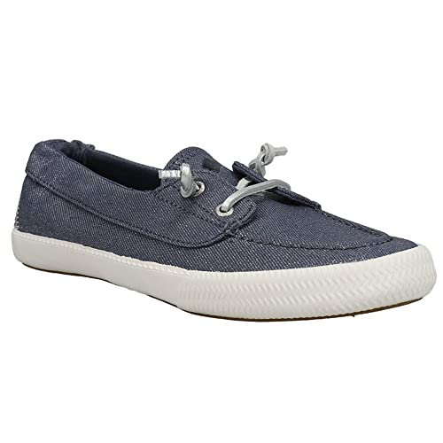 Sperry Lounge Away 2 - Women's Sparkle Denim Grey Shoe Deals Outlet