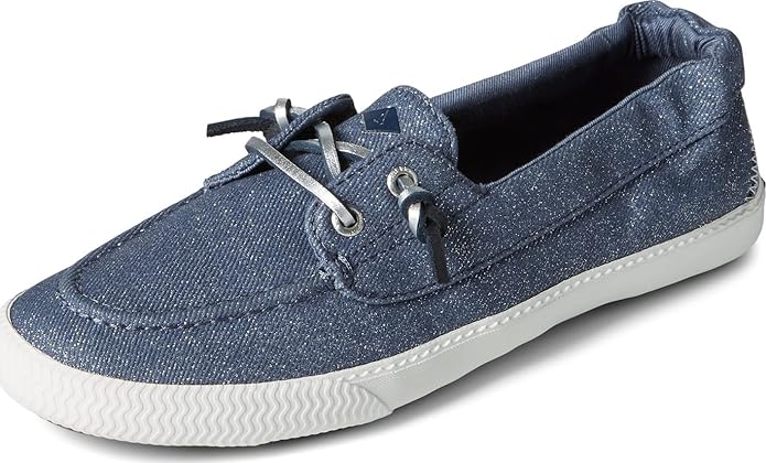 Sperry Lounge Away 2 - Women's Sparkle Denim Shoe Deals Outlet