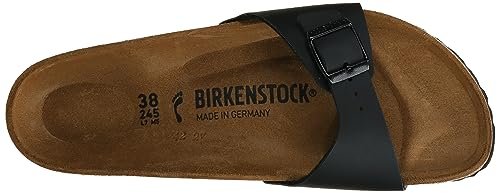 Birkenstock Madrid Birko - Flor - Unisex Black Shoe Deals Outlet
