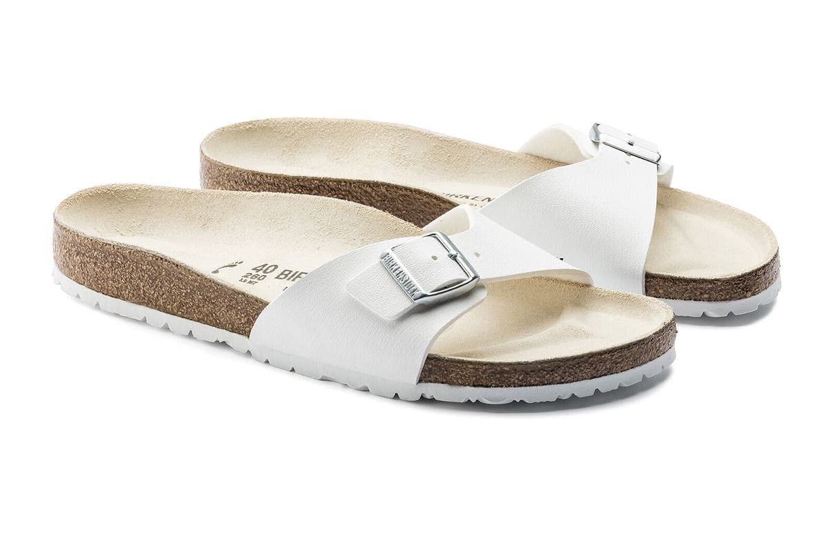 Birkenstock Madrid Birko - Flor - Unisex White Shoe Deals Outlet